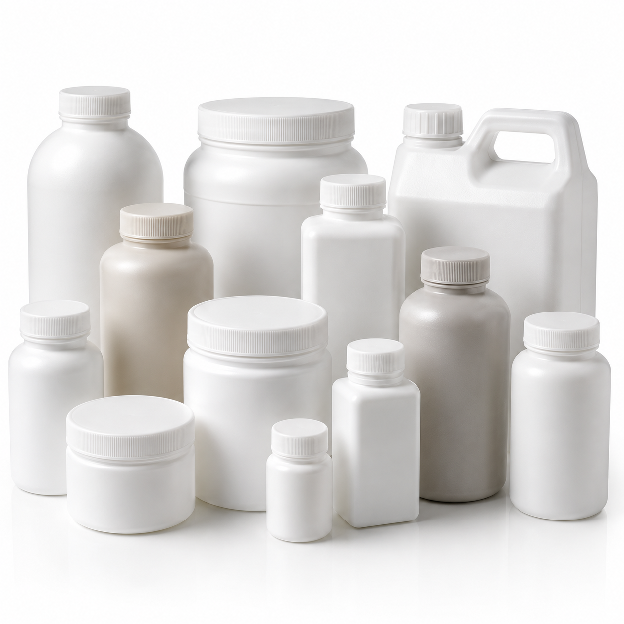 HDPE bottles jars and containers by Jade Polymers