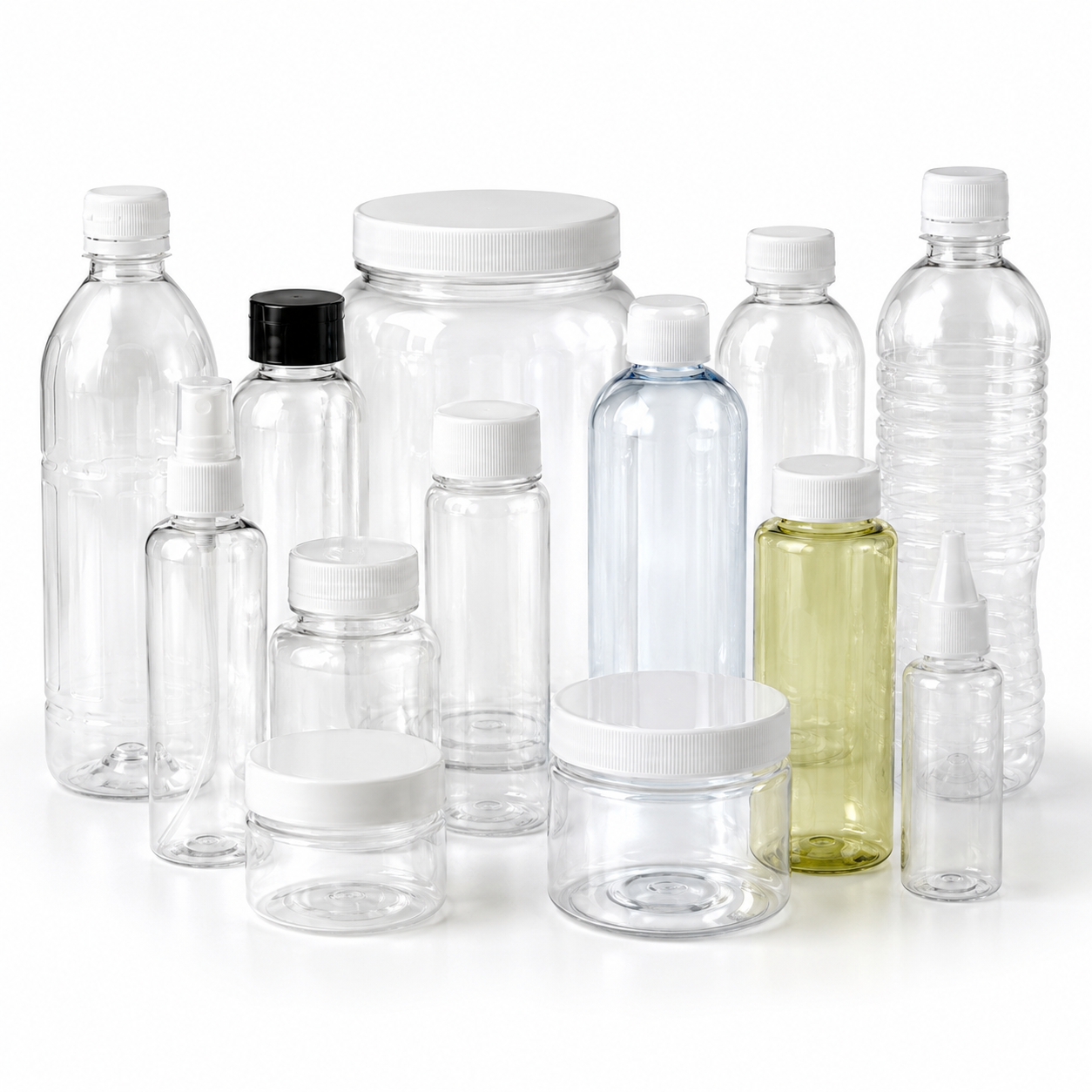 PET bottles and jars packaging by Jade Polymers
