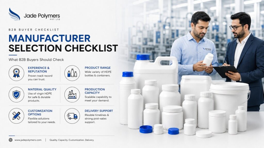 Manufacturer Selection Checklist