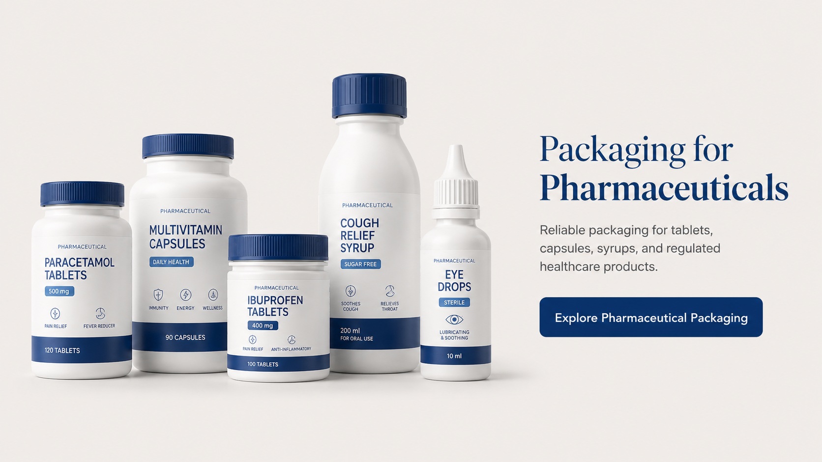 Pharmaceutical plastic packaging